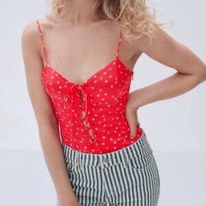 NEW Zara red bodysuit